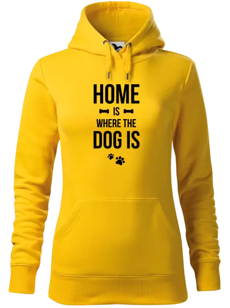 Dámská mikina Home is where the dog is