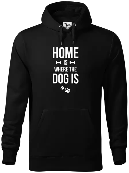 Pánská mikina Home is where the dog is