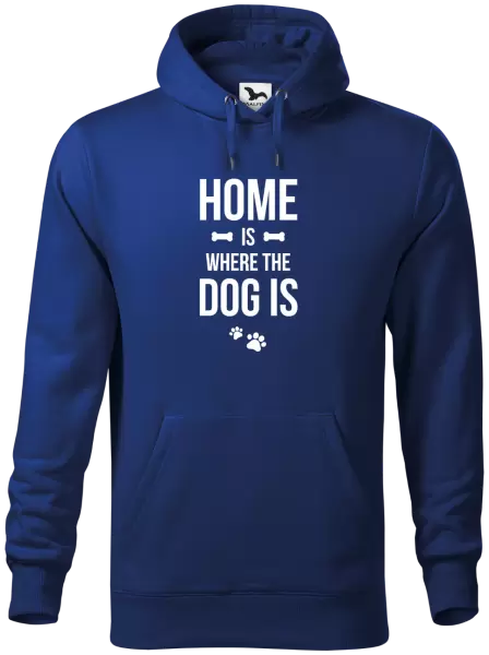 Pánská mikina Home is where the dog is
