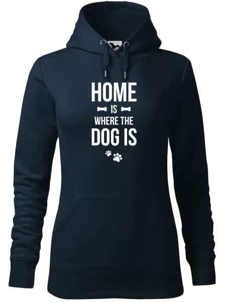 Dámská mikina Home is where the dog is