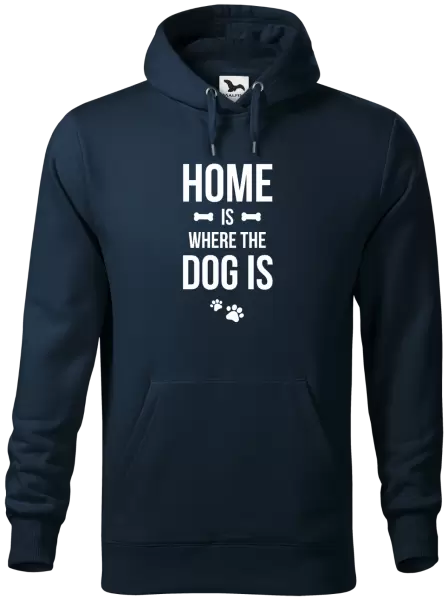 Pánská mikina Home is where the dog is