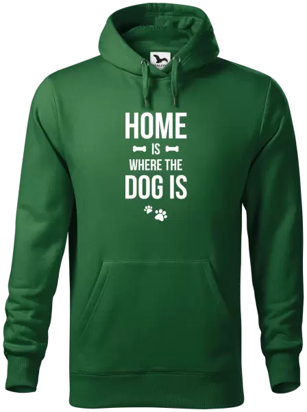 Pánská mikina Home is where the dog is