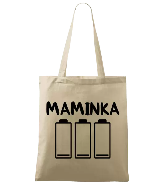 Látková taška Maminka - vybité baterie