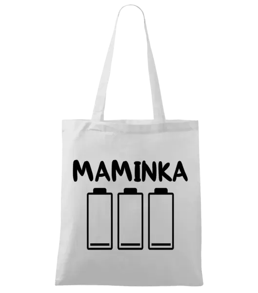 Látková taška Maminka - vybité baterie