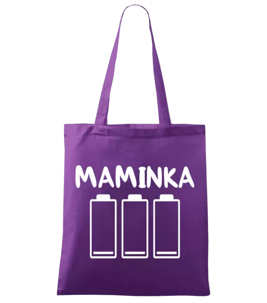 Látková taška Maminka - vybité baterie
