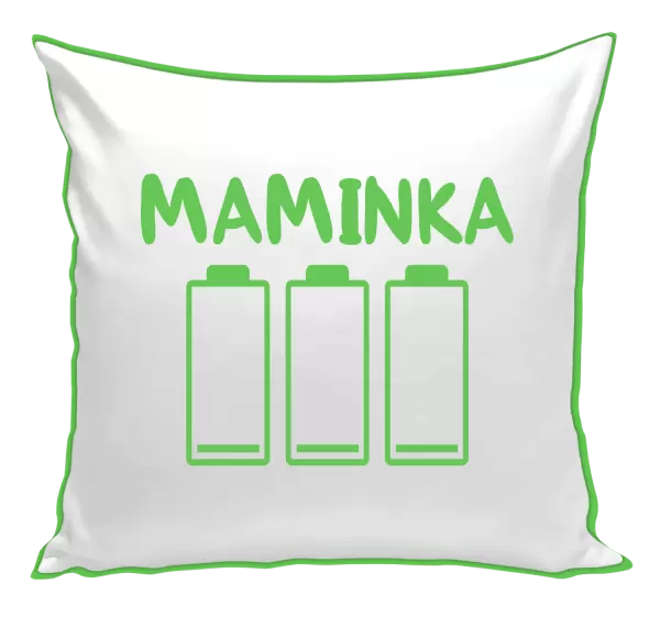 Polštář Maminka - vybité baterie