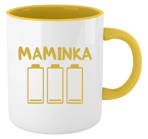 Hrnek Maminka - vybité baterie
