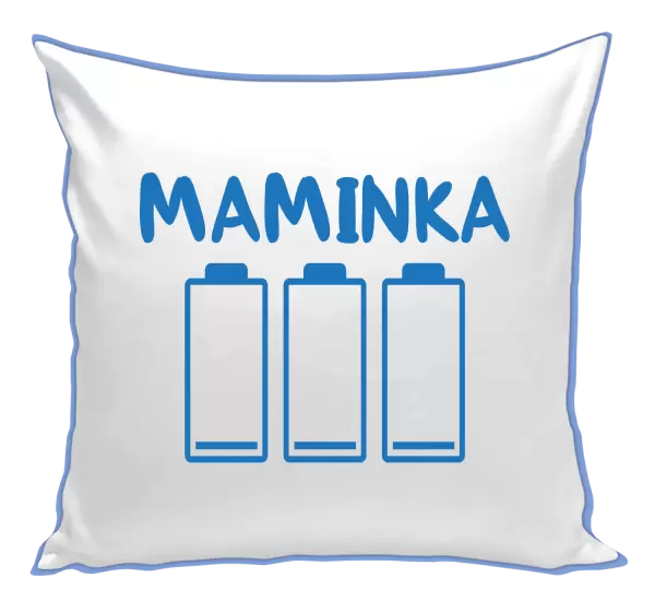 Polštář Maminka - vybité baterie