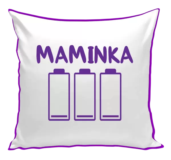 Polštář Maminka - vybité baterie