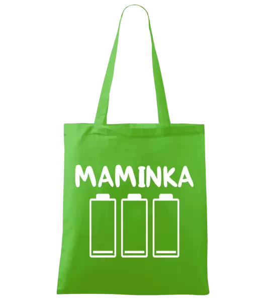 Látková taška Maminka - vybité baterie
