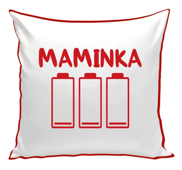 Polštář Maminka - vybité baterie