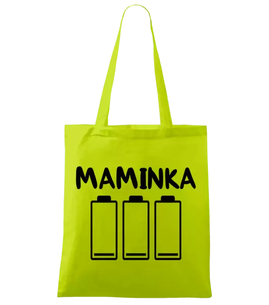 Látková taška Maminka - vybité baterie