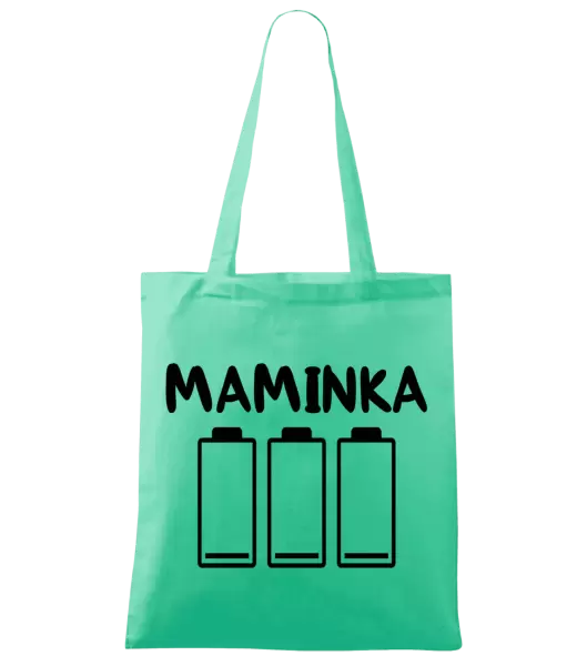Látková taška Maminka - vybité baterie