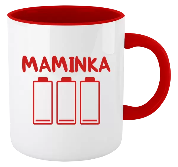 Hrnek Maminka - vybité baterie