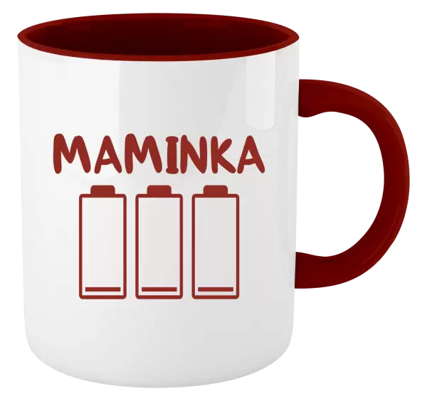 Hrnček  Maminka - vybité baterky