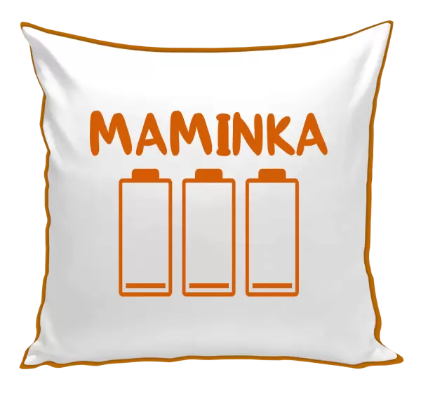 Polštář Maminka - vybité baterie