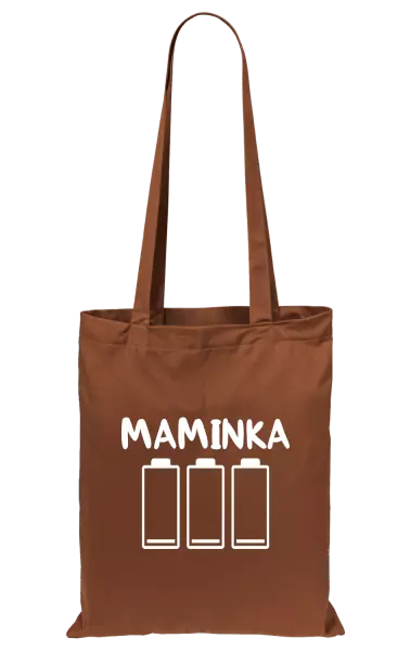 Látková taška Maminka - vybité baterie