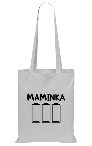 Látková taška Maminka - vybité baterie