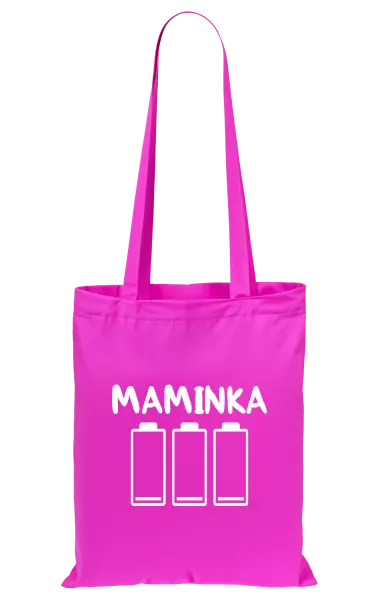 Látková taška Maminka - vybité baterie