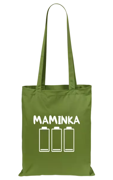 Látková taška Maminka - vybité baterie