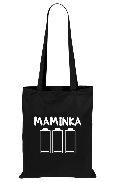 Látková taška Maminka - vybité baterie