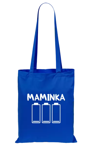 Látková taška Maminka - vybité baterie