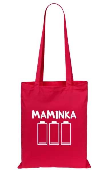 Látková taška Maminka - vybité baterie
