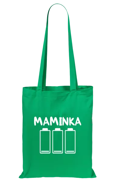 Látková taška Maminka - vybité baterie