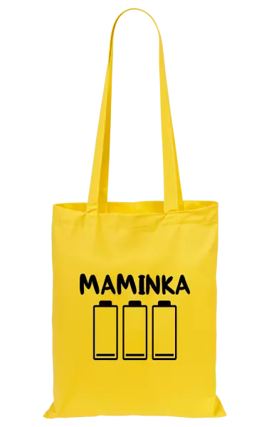 Látková taška Maminka - vybité baterie