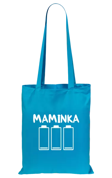 Látková taška Maminka - vybité baterie