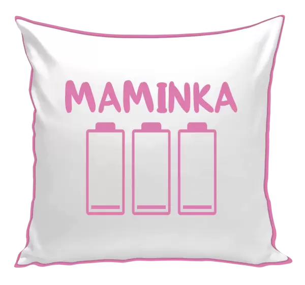 Polštář Maminka - vybité baterie