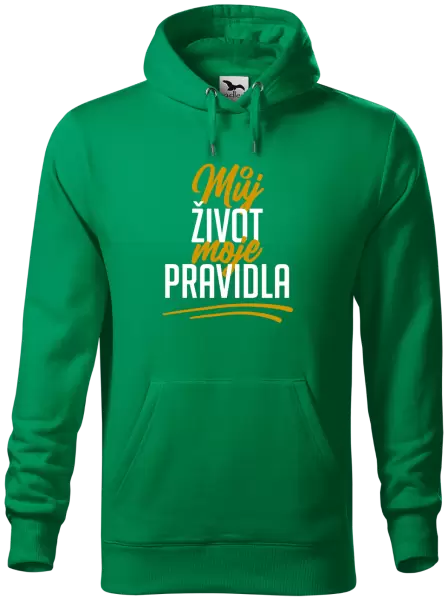 Pánská mikina Můj život, moje pravidla