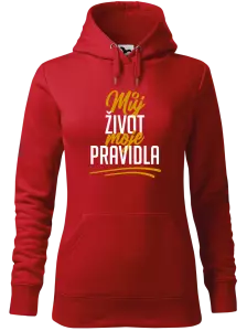 Dámská mikina Malfini Cape Můj život, moje pravidla