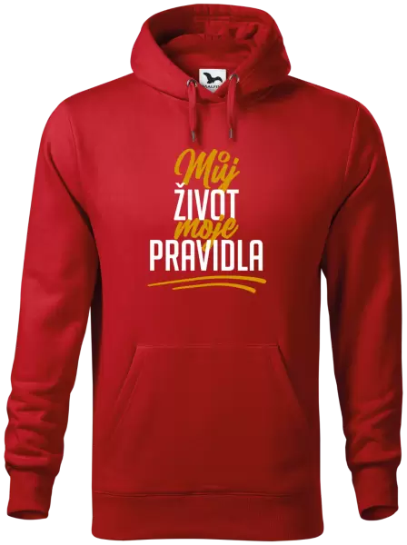 Pánská mikina Můj život, moje pravidla
