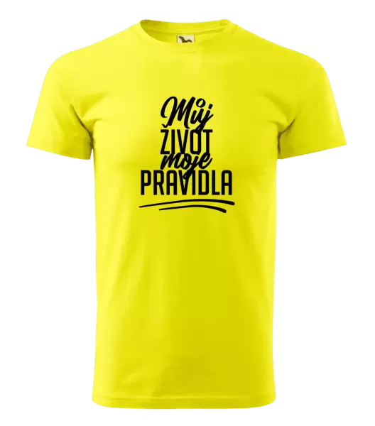 Pánské tričko Můj život, moje pravidla