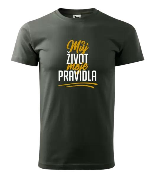 Pánské tričko Můj život, moje pravidla