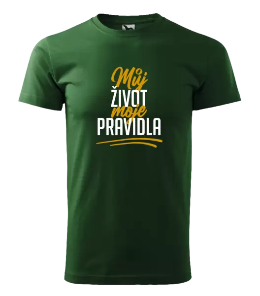 Pánské tričko Můj život, moje pravidla