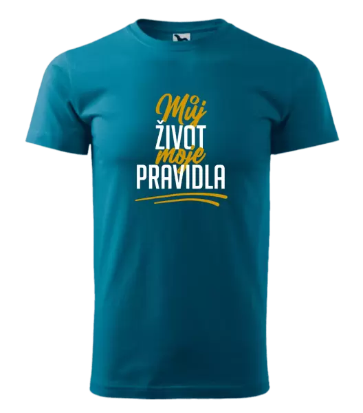 Pánské tričko Můj život, moje pravidla
