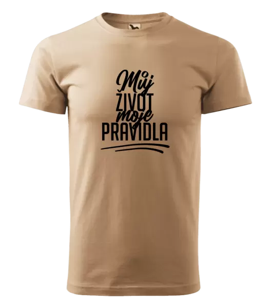Pánské tričko Můj život, moje pravidla