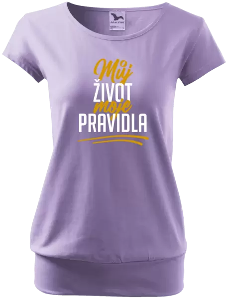 Dámské tričko Můj život, moje pravidla