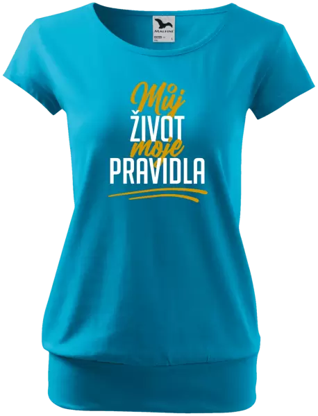 Dámské tričko Můj život, moje pravidla