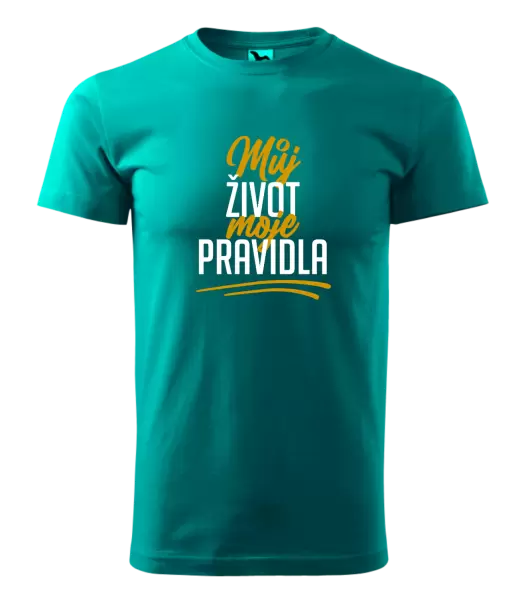 Pánské tričko Můj život, moje pravidla