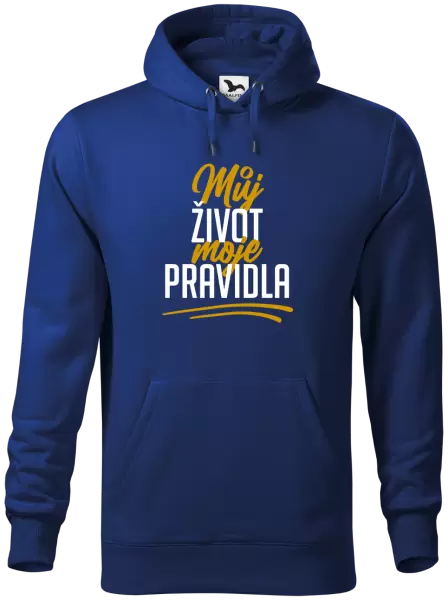 Pánská mikina Můj život, moje pravidla