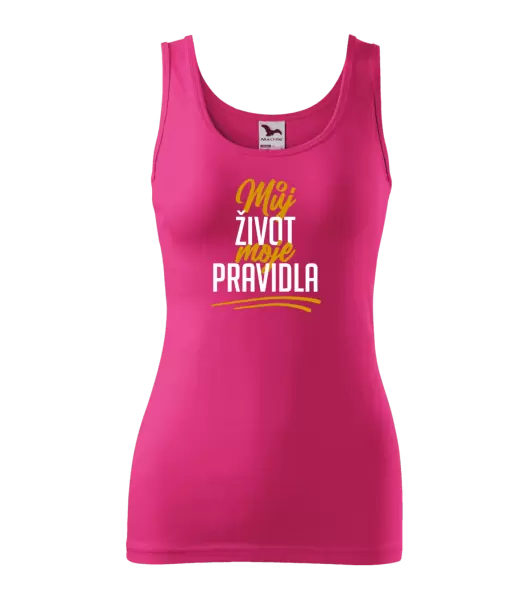 Dámské tílko Můj život, moje pravidla