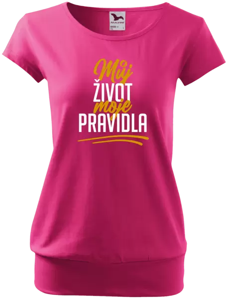Dámské tričko Můj život, moje pravidla