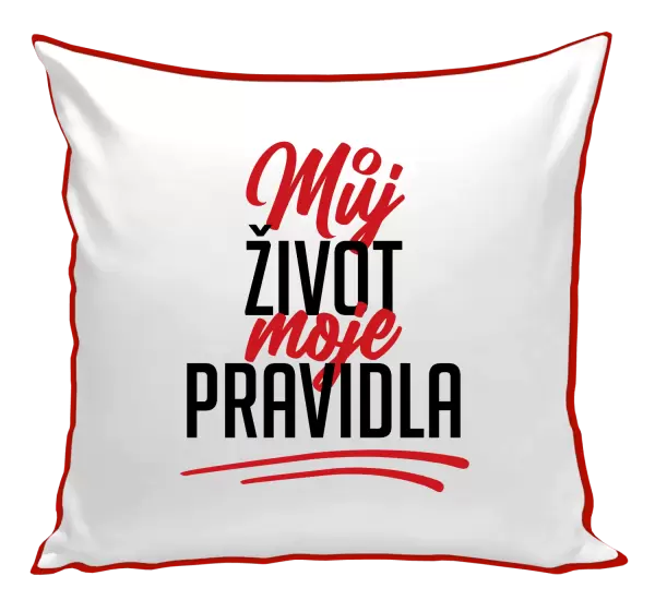 Polštář Můj život, moje pravidla