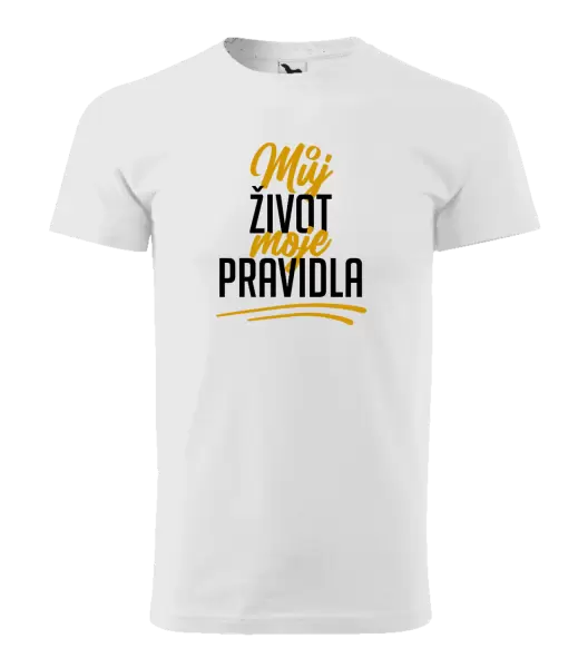 Pánské tričko Můj život, moje pravidla