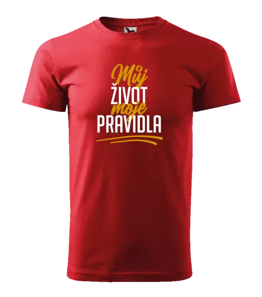Pánské tričko Můj život, moje pravidla