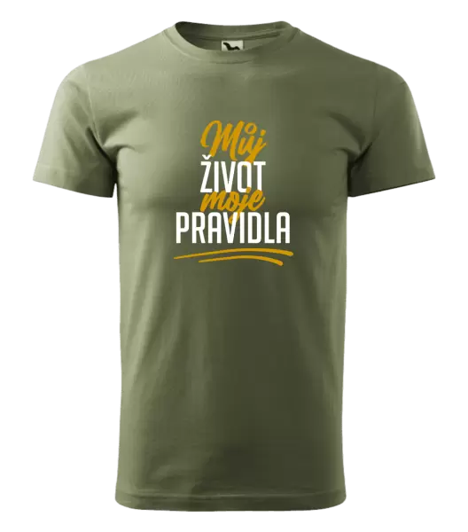 Pánské tričko Můj život, moje pravidla