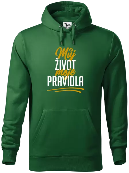 Pánská mikina Můj život, moje pravidla